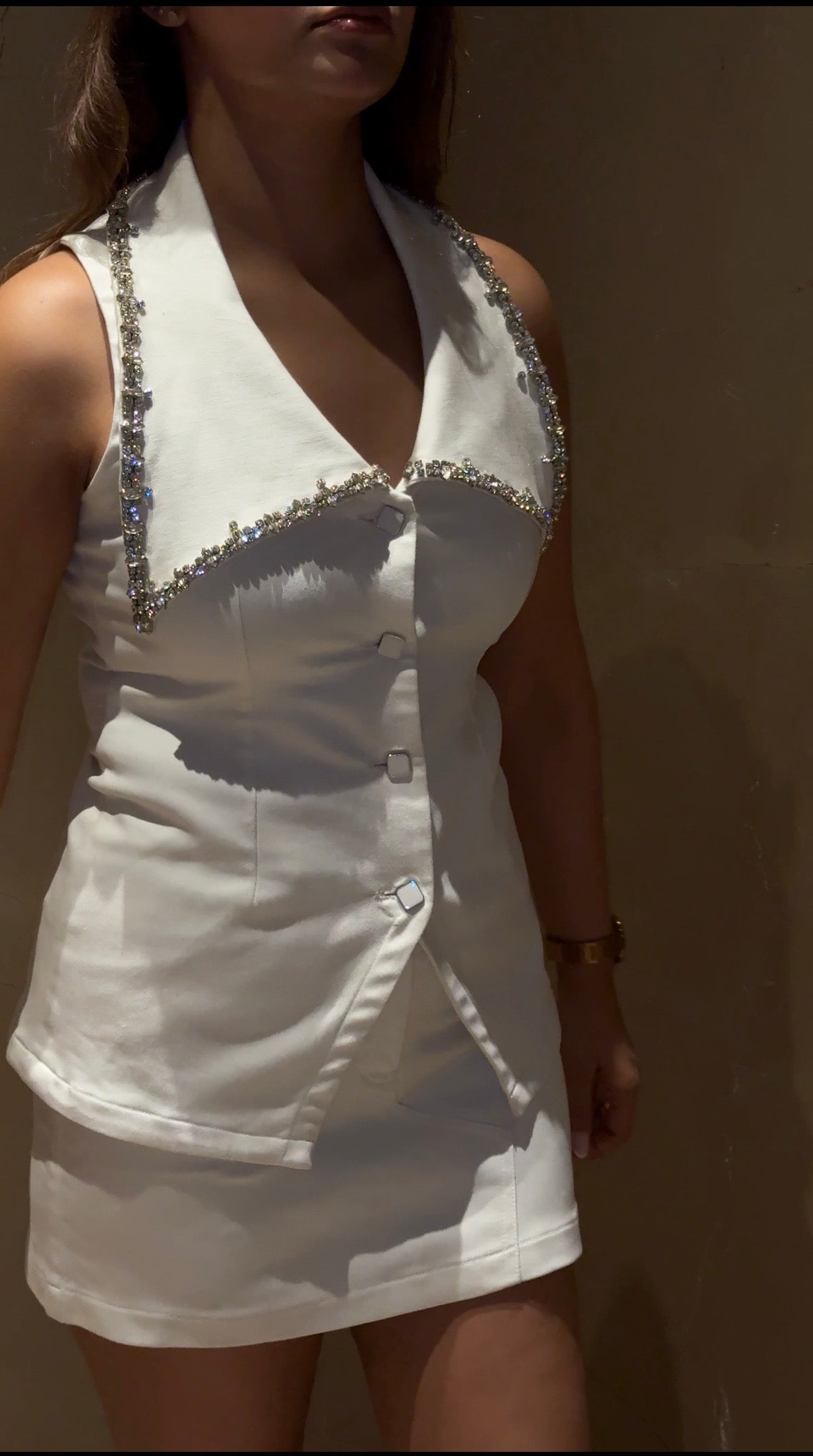 Bijou White Denim Co-ord Set