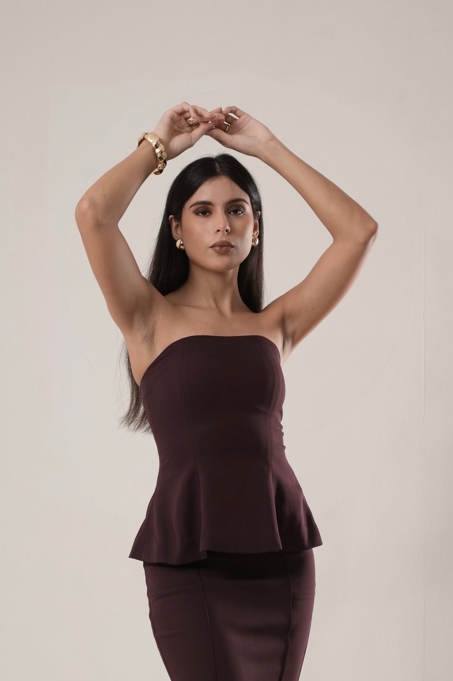 Vino Peplum Top