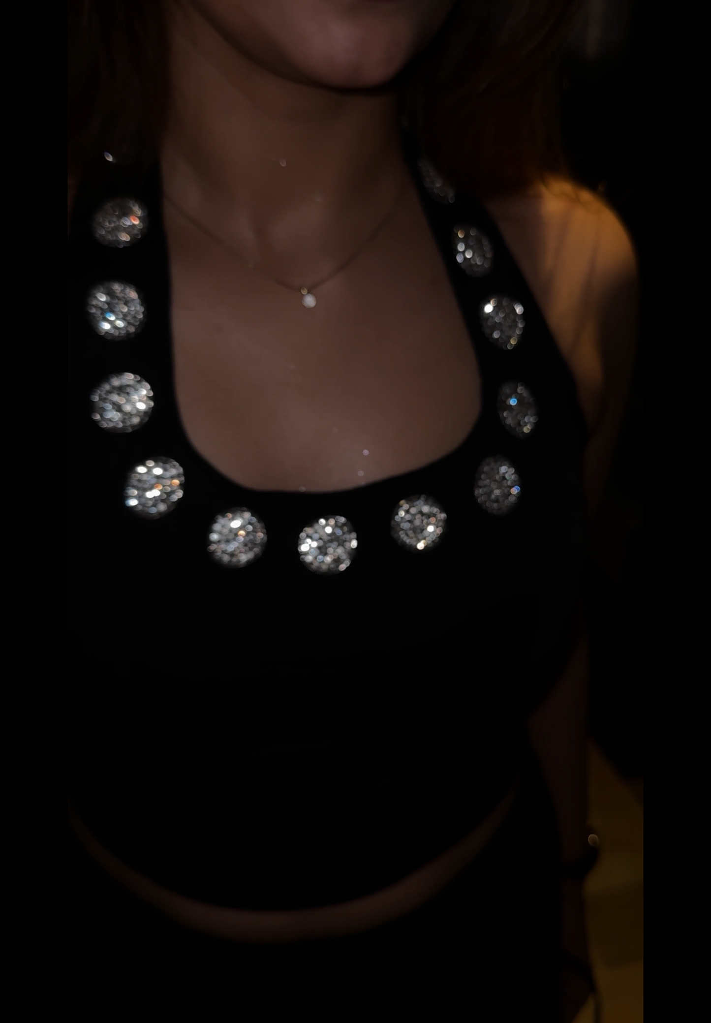 Polka Bling Halter Top